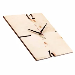 Viadurini Time Design Wanduhren-Quadratische Wanduhr aus Eiche, Kiefer oder Walnuss Made in Italy - Bethel