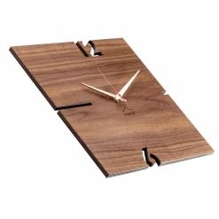 Viadurini Time Design Wanduhren-Quadratische Wanduhr aus Eiche, Kiefer oder Walnuss Made in Italy - Bethel