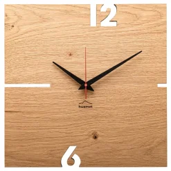 Viadurini Time Design Wanduhren-Quadratische Wanduhr aus Eiche, Kiefer oder Walnuss Made in Italy - Bethel