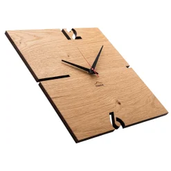 Viadurini Time Design Wanduhren-Quadratische Wanduhr aus Eiche, Kiefer oder Walnuss Made in Italy - Bethel