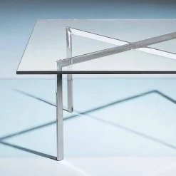 Viadurini Living Moderne Couchtische-Quadratischer Couchtisch aus gehärtetem Glas Made in Italy - Madrid