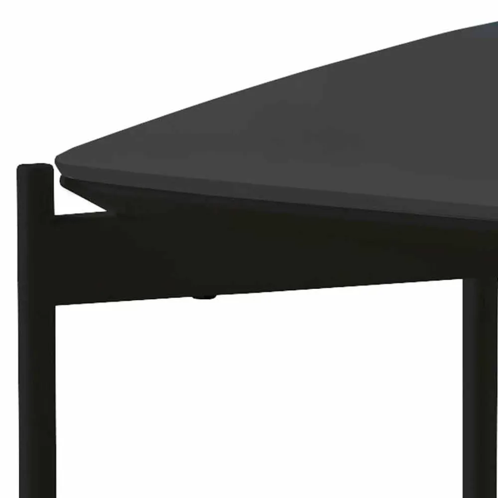 Viadurini Living Moderne Couchtische-Quadratischer Couchtisch aus Keramik und Metall im modernen Design - Porcupine