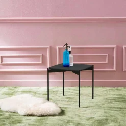 Viadurini Living Moderne Couchtische-Quadratischer Couchtisch aus Keramik und Metall im modernen Design - Porcupine