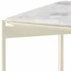 Viadurini Living Moderne Couchtische-Quadratischer Couchtisch aus Keramik und Metall im modernen Design - Porcupine