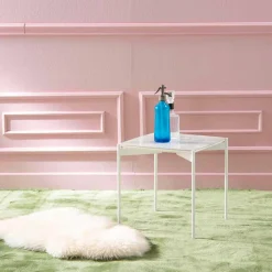 Viadurini Living Moderne Couchtische-Quadratischer Couchtisch aus Keramik und Metall im modernen Design - Porcupine