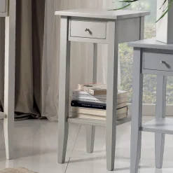 Viadurini Classic Klassische Couchtische-Quadratischer Couchtisch mit quadratischer Ablage in verschiedenen Höhen, hergestellt in Italien – Apus