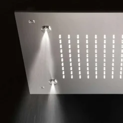 Viadurini Taps Duschköpfe-Quadratischer Duschkopf aus Edelstahl mit Verneblern Made in Italy - Selmo