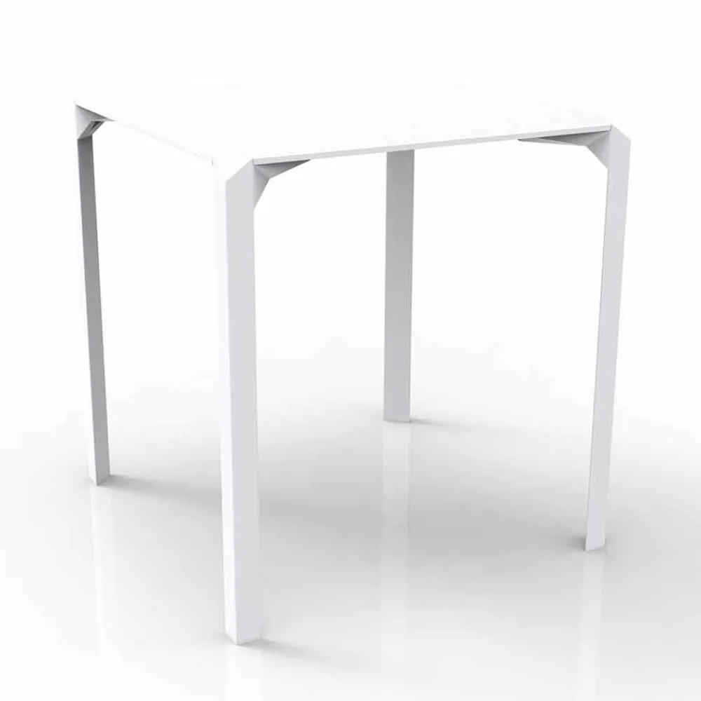 Vondom Gartentische Fest-Quadratischer Esstisch Quartz, modernes Design, 2 Stücke