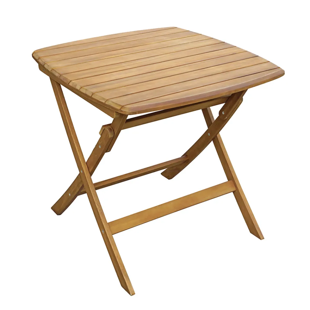 Viadurini in the Garden Gartentische Aus Teakholz-Quadratischer Gartentisch aus Akazienholz - Sunset