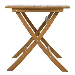 Viadurini in the Garden Gartentische Aus Teakholz-Quadratischer Gartentisch aus Akazienholz - Sunset