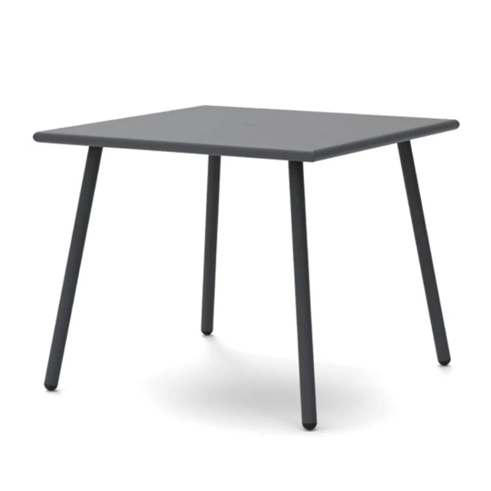 Viadurini in the Garden Gartentische Fest-Quadratischer Gartentisch aus verzinktem Stahl Made in Italy - Elvia