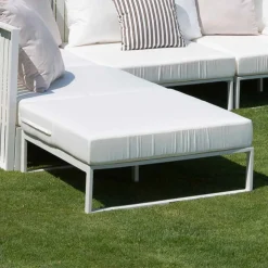 Viadurini in the Garden Sitzsäcke|Sitzsäcke-Quadratischer Hocker für Aluminium im Freien 3 Oberflächen Luxus Design - Julie