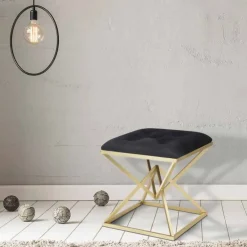Viadurini Living Küchenhocker-Quadratischer Hocker im modernen Design aus Eisen und Stoff - Jelly