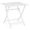 Viadurini in the Garden Garten Beistelltisch-Quadratischer klappbarer Couchtisch im Freien aus lackiertem Aluminium - Hunt