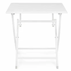 Viadurini in the Garden Garten Beistelltisch-Quadratischer klappbarer Couchtisch im Freien aus lackiertem Aluminium - Hunt