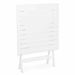 Viadurini in the Garden Garten Beistelltisch-Quadratischer klappbarer Couchtisch im Freien aus lackiertem Aluminium - Hunt