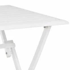 Viadurini in the Garden Garten Beistelltisch-Quadratischer klappbarer Couchtisch im Freien aus lackiertem Aluminium - Hunt