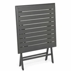 Viadurini in the Garden Garten Beistelltisch-Quadratischer klappbarer Couchtisch im Freien aus lackiertem Aluminium - Hunt