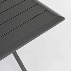 Viadurini in the Garden Garten Beistelltisch-Quadratischer klappbarer Couchtisch im Freien aus lackiertem Aluminium - Hunt