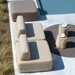 Viadurini in the Garden Stoffsessel-Quadratischer Outdoor-Sessel mit Stoffbezug Made in Italy - Lilium