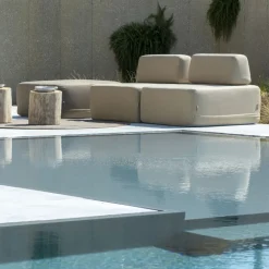 Viadurini in the Garden Stoffsessel-Quadratischer Outdoor-Sessel mit Stoffbezug Made in Italy - Lilium