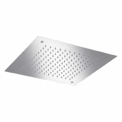 Viadurini Taps Duschköpfe-Quadratischer Single Jet Duschkopf aus Edelstahl Made in Italy - Jet