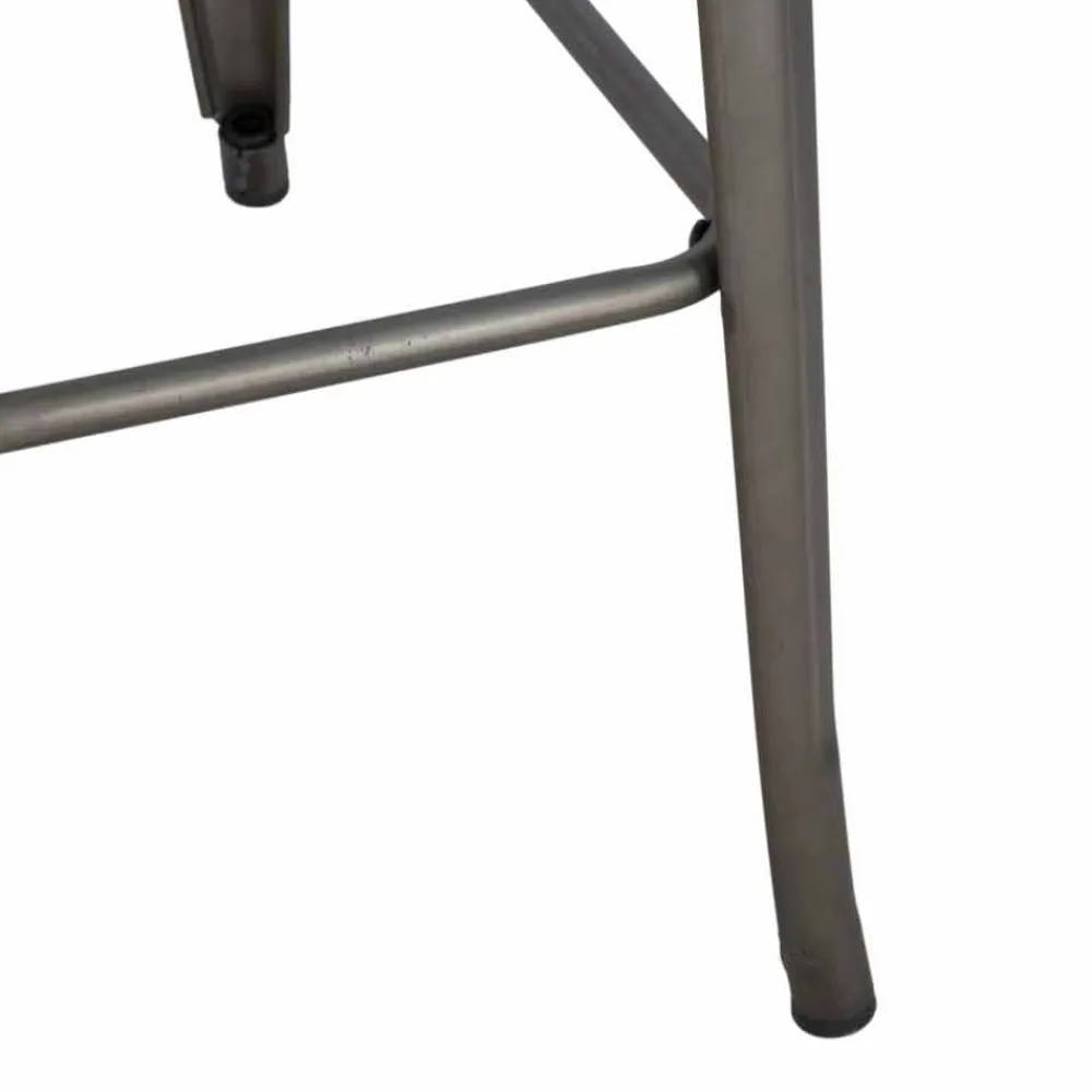 Viadurini Living Moderne Couchtische-Quadratischer Stehtisch im modernen Industriestil aus Eisen und Holz - Sophie