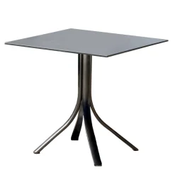 Viadurini in the Garden Garten Beistelltisch-Quadratischer Stehtisch im Freien mit 4 Aluminiumbeinen in 2 Farben - Filomena