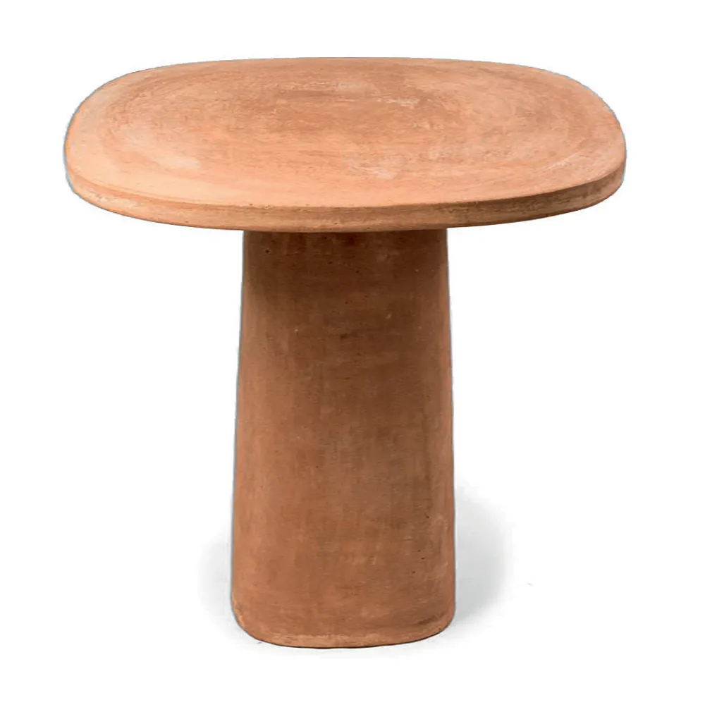 Viadurini in the Garden Garten Beistelltisch-Quadratischer Terrakotta-Tisch im Freien 70x70 cm Made in Italy - Yulia