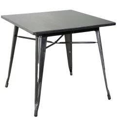 Viadurini in the Garden Gartentische Aus Aluminium-Quadratischer Tisch aus Eisen für Innen und Außen - Schreibwaren