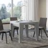 Viadurini Living Ausziehbare Esstische-Quadratischer Tisch, ausziehbar auf 246 cm, aus Holz, hergestellt in Italien – Blume
