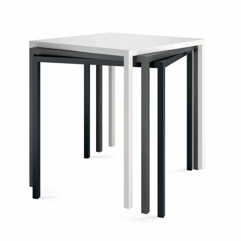 Viadurini in the Garden Garten Beistelltisch-Quadratischer Tisch im Freien Made in Italy - Benedict