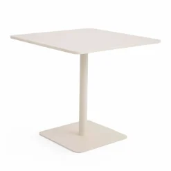 Viadurini in the Garden Gartentische Aus Aluminium-Quadratischer Tisch 80x80 cm Outdoor aus Beige Aluminium - Alfresco