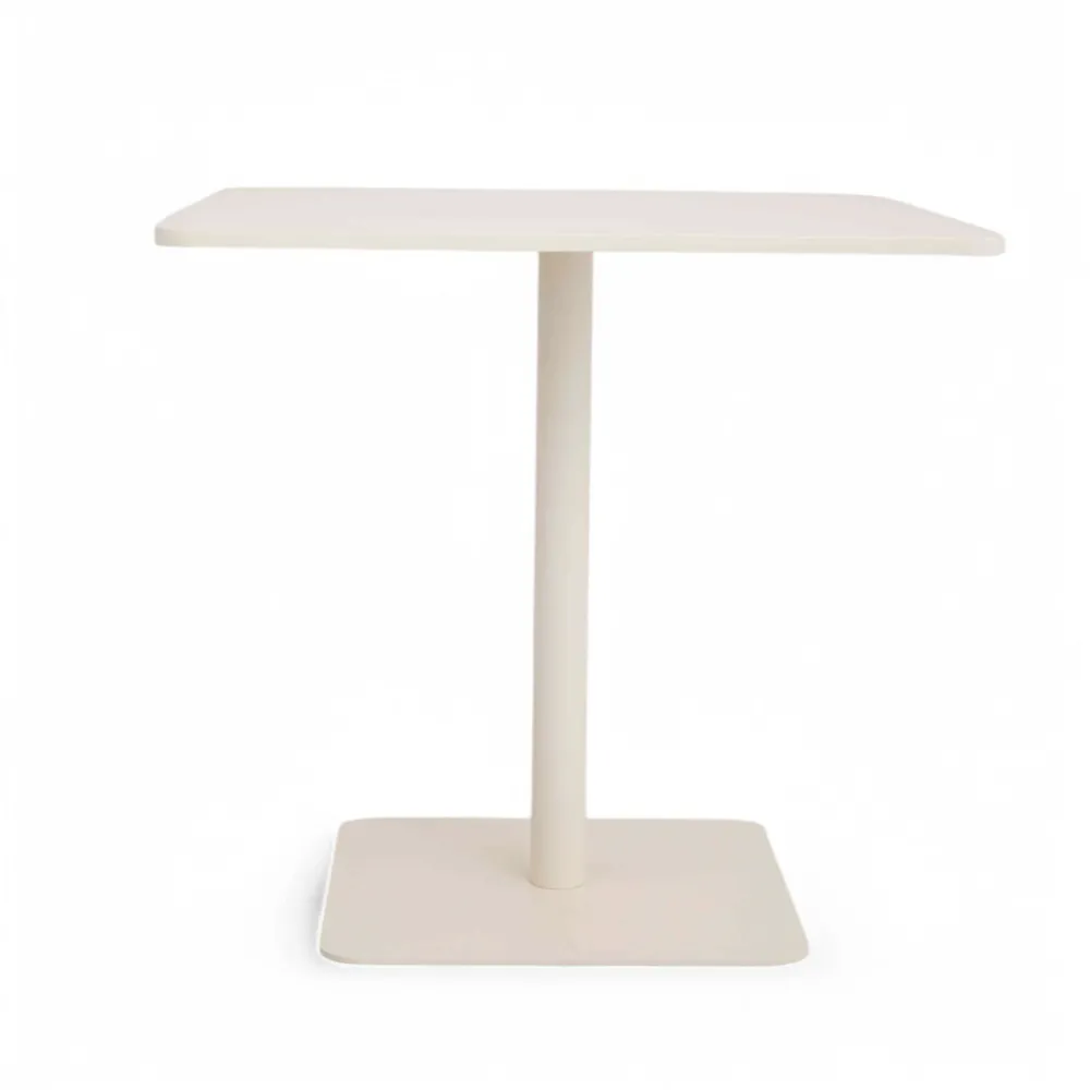 Viadurini in the Garden Gartentische Aus Aluminium-Quadratischer Tisch 80x80 cm Outdoor aus Beige Aluminium - Alfresco