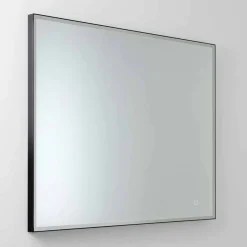 Viadurini Bathroom Badspiegel-Quadratischer Wandspiegel mit LED aus Satinglas Made in Italy - Mirro