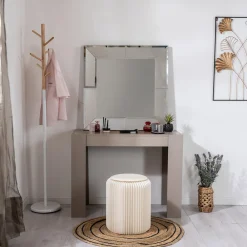 Viadurini Living Wandspiegel-Quadratischer Wandspiegel mit MDF-Struktur komplett mit Haken - Sisio