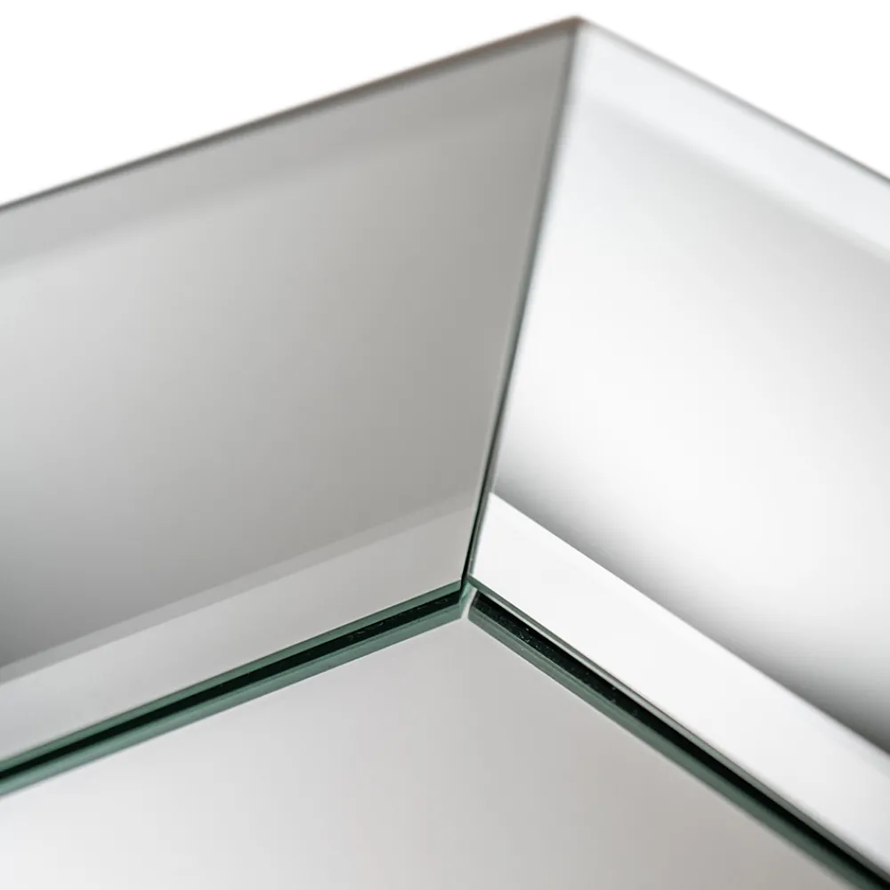 Viadurini Living Wandspiegel-Quadratischer Wandspiegel mit MDF-Struktur komplett mit Haken - Sisio