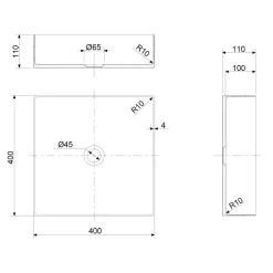 Viadurini Bathroom Metallwaschbecken-Quadratisches Aufsatzwaschbecken aus Edelstahl in verschiedenen Ausführungen – Calendula