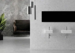 Viadurini Bathroom Keramikwaschbecken-Quadratisches oder rechteckiges Keramikwaschbecken im modernen Design Made in Italy - Act