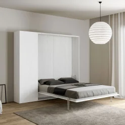 Viadurini Night Design Klappbett-Queen-Size-Bett mit vertikalem Klappbett und Säule - Magiccompare