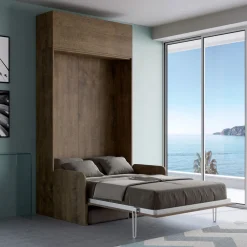 Viadurini Night Design Klappbett-Queen-Size-Klappbett mit Sofa und Wandeinheit - Magiccompare