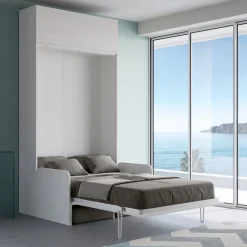 Viadurini Night Design Klappbett-Queen-Size-Klappbett mit Sofa und Wandeinheit - Magiccompare