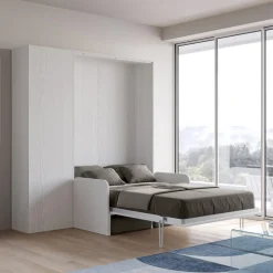 Viadurini Night Design Klappbett-Queen-Size-Klappbett mit Sofa und Säule - Magiccompare