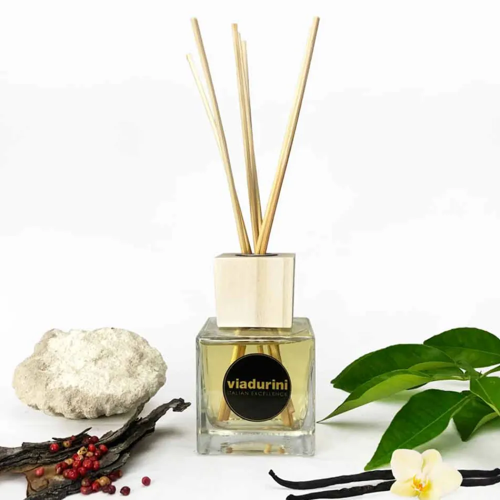 Viadurini Home Fragrance Keep Calm-Raumduft Amber Dufte 200 ml mit Stäbchen - Sassidimatera