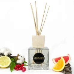 Viadurini Home Fragrance Keep Calm-Raumduft Baumwolle und Hanf 500 ml mit Stäbchen - Acquadipositano