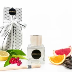 Viadurini Home Fragrance Keep Calm-Raumduft Baumwolle und Hanf 200 ml mit Stäbchen - Acquadipositano