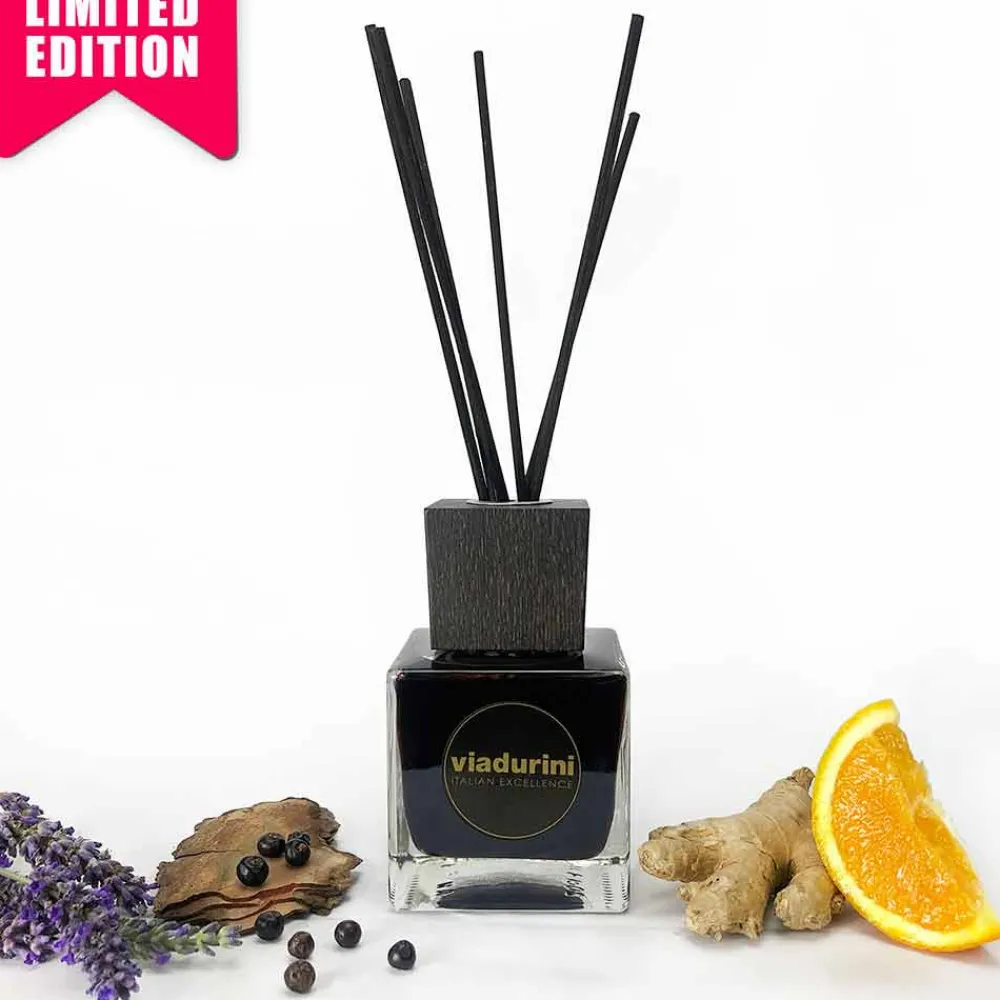 Viadurini Home Fragrance New Energy-Raumduft Ingwer Schwarzer Pfeffer 200 ml mit Stäbchen - Viaduriniinblack