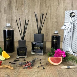 Viadurini Home Fragrance New Energy-Raumduft Ingwer Schwarzer Pfeffer 200 ml mit Stäbchen - Viaduriniinblack