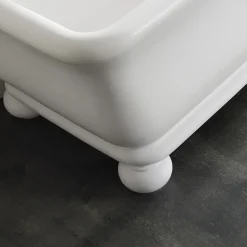 Viadurini Bathroom Freistehende Badewannen-Rechteckige Badewanne mit fester Oberfläche und weichen Ecken, hergestellt in Italien – Fulvio