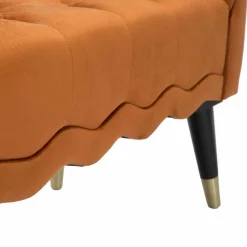 Viadurini Living Moderne Wohnzimmerbank-Rechteckige Bank aus Capitonnè-Stoff und Holz im modernen Design - Theodore